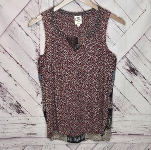Anthropologie One September Floral Mosica Top